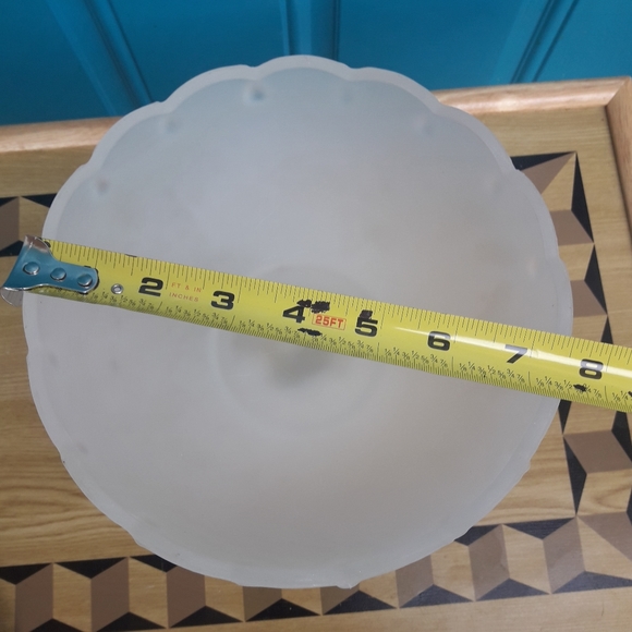 Vintage Glass Pedestal Dish Rare Frosted Glass Indiana Viking Collectible Decor - Picture 10 of 12